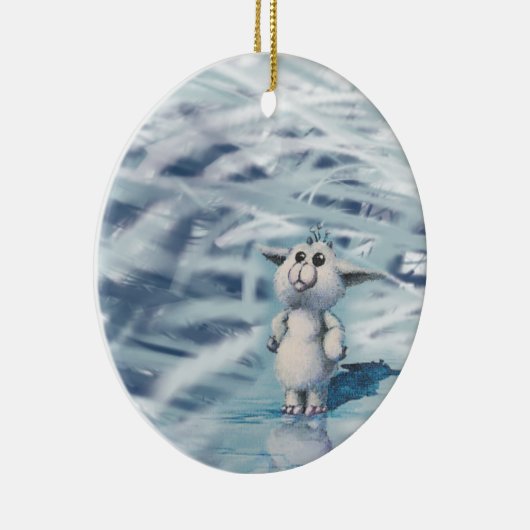 winterschepsel keramisch ornament (Rechts)