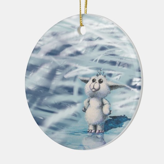 winterschepsel keramisch ornament (Links)