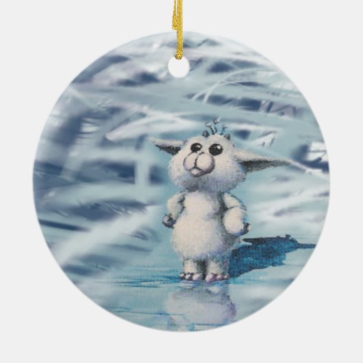 winterschepsel keramisch ornament (Achterkant)