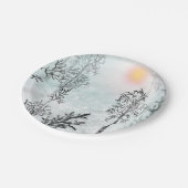 Winterschilderij, Kerstmis, winter Papieren Bordje (Gekanteld)