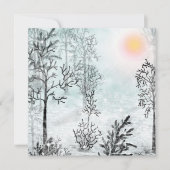 Winterschilderij, Kerstmis, winter, waterverf Kaart (Voorkant)