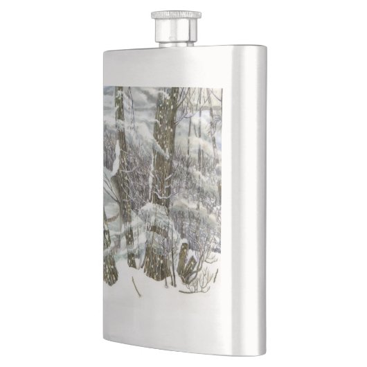 Winterschilderij Waterverf Flacon (Links)