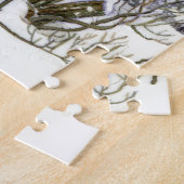 Winterschilderij Waterverf Legpuzzel (Zijkant)