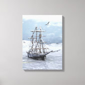 Winterschip Canvas Afdruk (Voorkant)