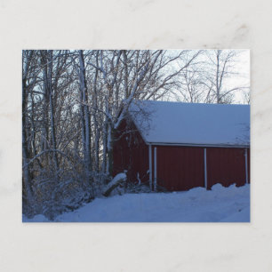 winterschuur briefkaart