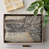 winterschuur en ontkoppeling van bomen tissuepapier (Geschenk)