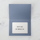 Winterschuur in Sneeuwvlokken Verjaardag Kaart (Binnen)