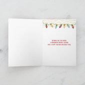 winterschuur in sneeuwwereldbol feestdagen kaart (Binnen)