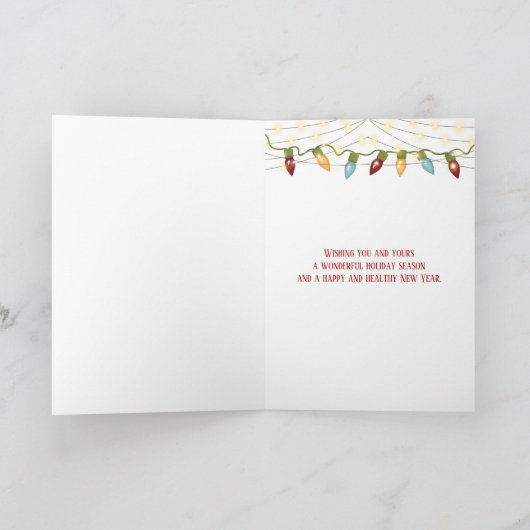 winterschuur in sneeuwwereldbol feestdagen kaart (Binnen)