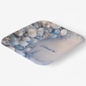 Winterse babyshower papieren bordje (Gebogen)