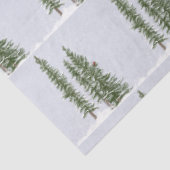 Winterse besneeuwde bosscène met kardinaal tissuepapier (Detail)