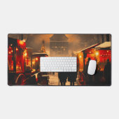 winterse besneeuwde kerstmarkt bureaumat (Keyboard & Muis)