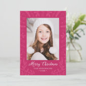 winterse bloei | Vakantiefotokaart Feestdagenkaart (Staand voorkant)