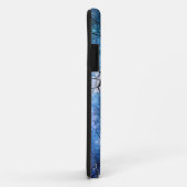 Winterse Bomen Turquoise Teal Sterrenstelsels Case-Mate iPhone Case (Achterkant/rechts)