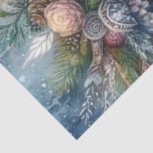 Winterse Dageraad  Bosgodin en Uil Tissuepapier (Detail)