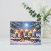 Winterse Dagwende Feestdagenkaart (Staand voorkant)
