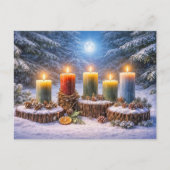 Winterse Dagwende Feestdagenkaart (Voorkant)