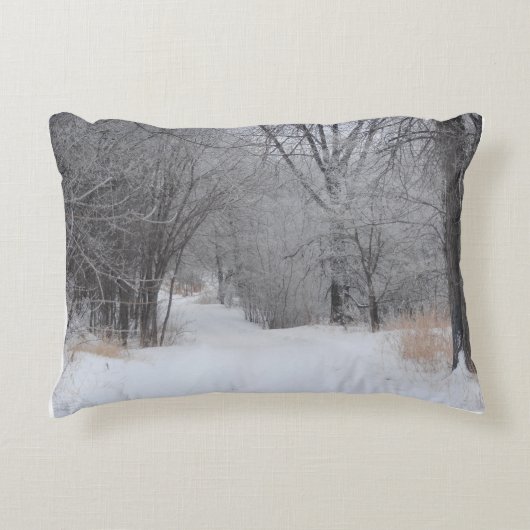 Winterse eenzaamheid accent kussen (Voorkant)