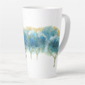 Winterse Glacial Blue Latte Mok (Rechterhoek)