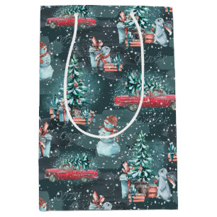 Winterse Kerst Sfeer Medium Cadeauzakje