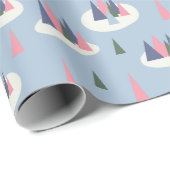 Winterse kerstboom cadeaupapier (Rol Hoek)