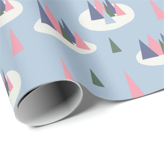 Winterse kerstboom cadeaupapier (Rol Hoek)