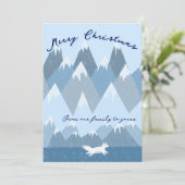 Winterse kerstkaart (Staand voorkant)
