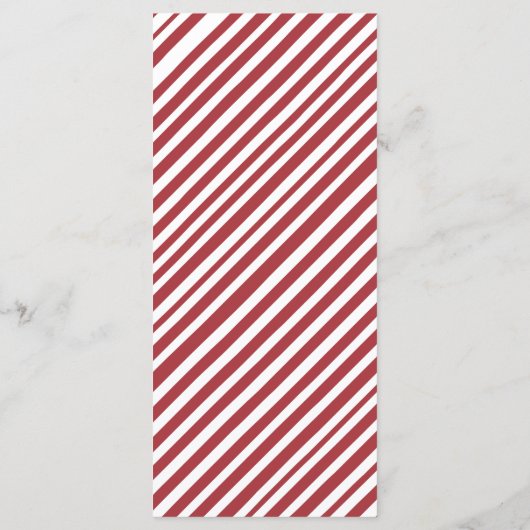 Winterse Kerstmenu Menu (Achterkant)