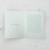 Winterse Kerstmis Poinsettia boog foto Feestdagen Kaart (Binnen)