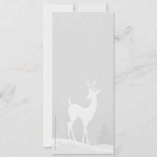 Winterse Kerstvakantie Feest Uitnodiging (Achterkant)