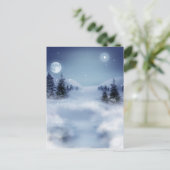 Winterse Landschap Briefkaart (Staand voorkant)