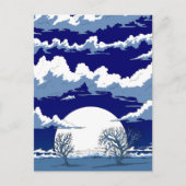 Winterse Landschap Briefkaart (Voorkant)