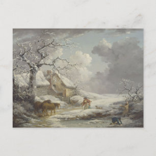 Winterse Landschap Briefkaart