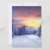 Winterse landschap kaart (Voorkant)