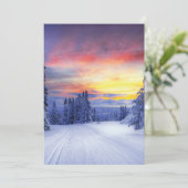 Winterse landschap kaart (Staand voorkant)