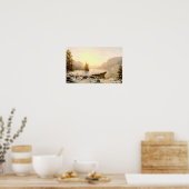 Winterse Landschap Poster (Keuken)