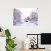 Winterse landschap poster (Thuiskantoor)