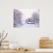 Winterse landschap poster (Keuken)
