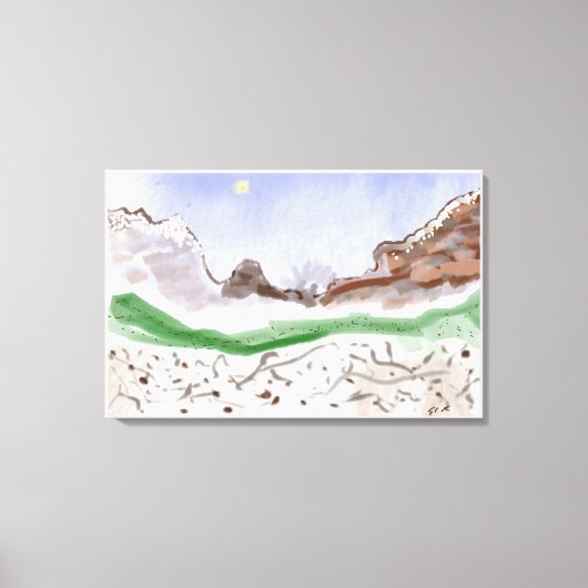 Winterse Mix Doek Afdruk Canvas Afdruk (Voorkant)