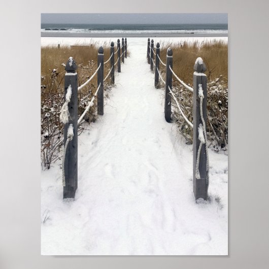 winterse orchard poster (Voorkant)