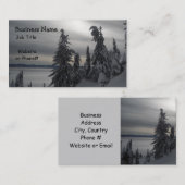 Winterse scène visitekaartje (Voorkant / Achterkant)