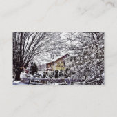 Winterse scène visitekaartje (Achterkant)