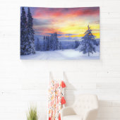 Winterse sfeer  spandoek (Insitu)