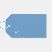 Winterse Sneeuw Cadeaulabel (Achterkant Horizontaal)