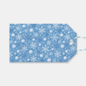 Winterse Sneeuw Cadeaulabel (Voorkant (Horizontaal))