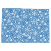 Winterse Sneeuw Groot Cadeauzakje (Achterkant)