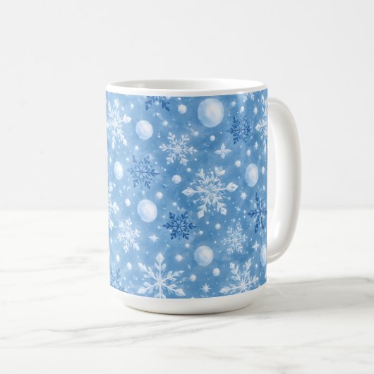Winterse Sneeuw Koffiemok (Voorkant rechts)