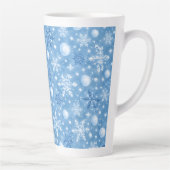 Winterse Sneeuw Latte Mok (Rechts)