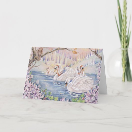 winterse sprookjesachtige Kaart (Voorkant)