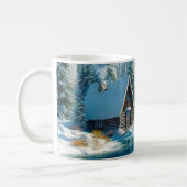 “Winterse stilte bij de berghut” Koffiemok (Links)